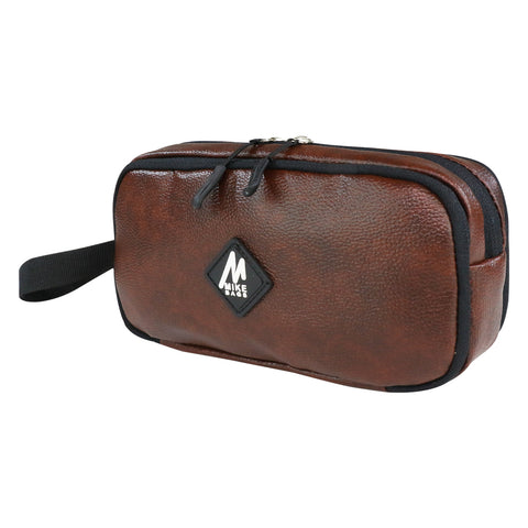 Image of MIKE BAGS PU Leather Utility Pouch - Brown