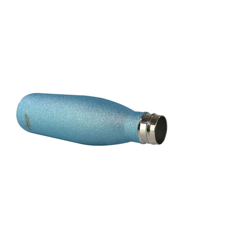 Image of Smily Kiddos 500 ML Stainless Steel Water Bottle  - Glitter Light Blue