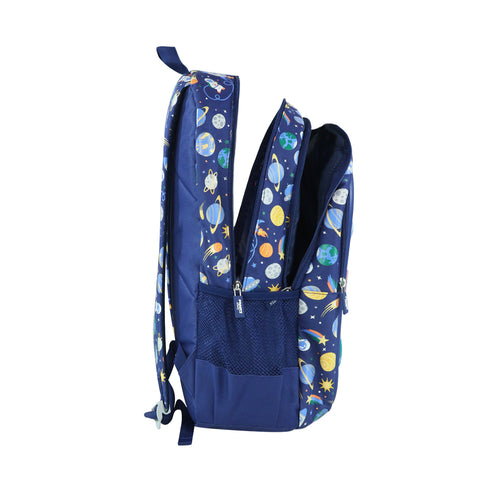 Image of Smily Kiddos Kids School Backpack Space Theme | Blue