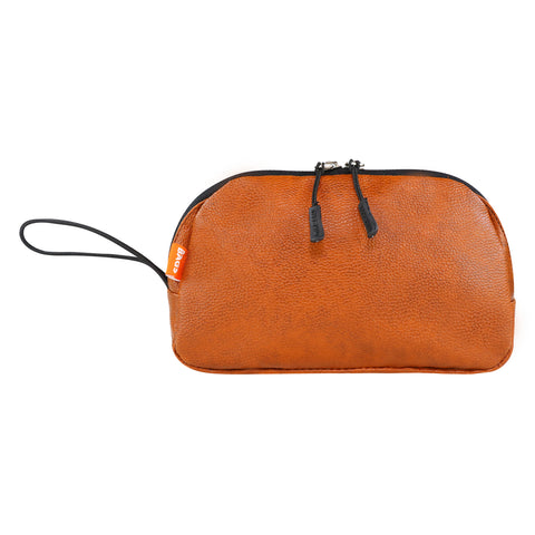 Image of MIKE BAGS Pu Leather Multipurpose Pouch -  Tan