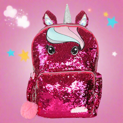 Sequin Unicorn Backpack - Pink Sequin Unicorn Backpack - Pink