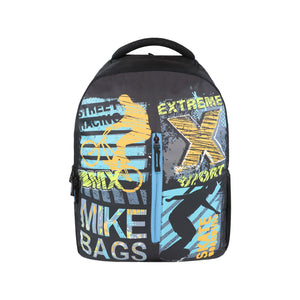 Mike Bags Quadra Backpack in Black - 27 Liters Capacity