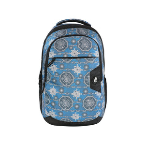Mike Bags Splendid Laptop Backpack with Rain Cover in Teal Blue & Black - 29 Liters Capacity