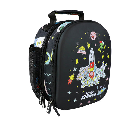 Image of Smily Kiddos Eva Pre School Backpack Space Theme - Black