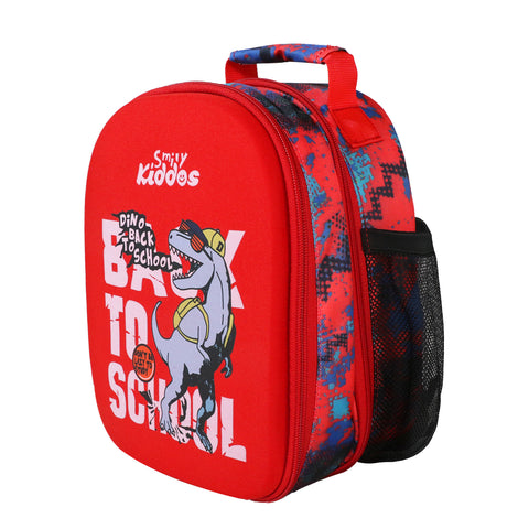 Image of Smily Kiddos Eva Pre School Backpack Dino Theme - Red