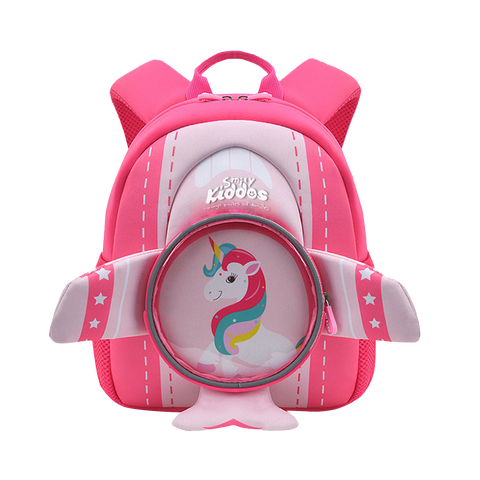 Image of Smily Kiddos Go out backpack - Unicorn theme Pink