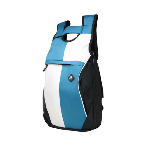 Image of Mike Multi purpose Laptop Backpack - White & Indigo