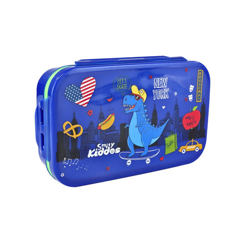 Image of Smily Kiddos Small Brunch Stainless Steel Lunch Box - Dino Theme