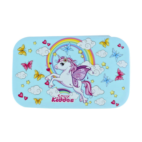 Image of Smily Kiddos Small Brunch Stainless Steel Lunch Box - Unicorn Theme