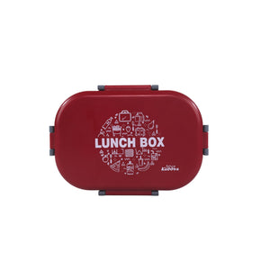 Smily kiddos Stainless Steel Pan Cake Theme Lunch Box - Red  3+ years