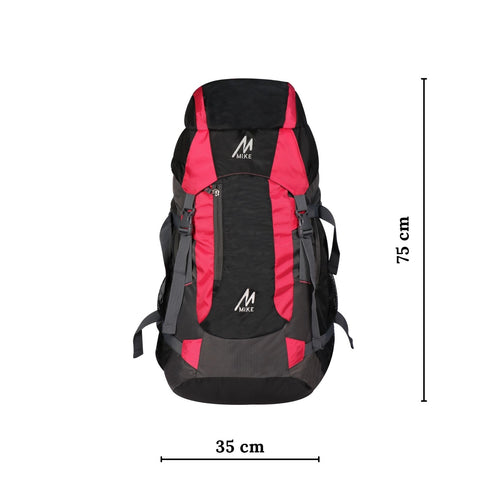 Image of MIKE 65L Hiking Backpack- Pink and Black