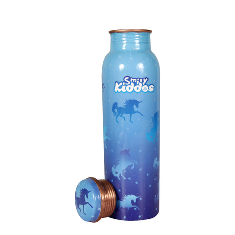 Image of Smily Kiddos Sparkle Unicorn Copper Water Bottle
