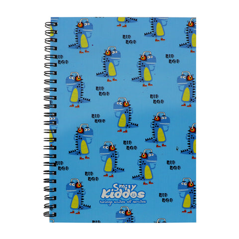 Image of Smily Kiddos  A5 Lined Notebook Dino Theme Blue