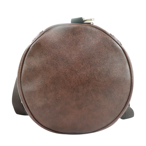 Image of Mike PU Leather Duffle Bag - Brown