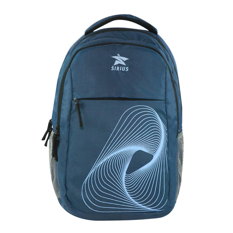Image of SIRIUS Laptop  LTP 06 Backpack Spiral print  BLUE  & Black