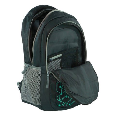 Image of SIRIUS Laptop LTP 03 Backpack  geometric print GREEN & Black