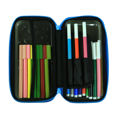 Image of Smily PVC Small Pencil Case Black