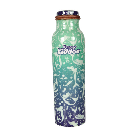 Image of Smily Kiddos Sparkle Serene Mermaid Copper Water Bottle