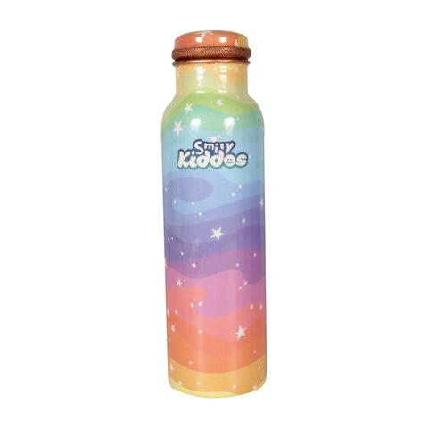 Image of Smily Kiddos Star Rainbow Copper Water Bottle