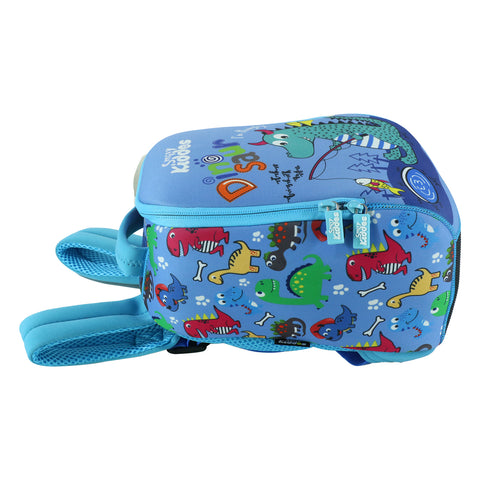 Image of Smily Kiddos Preschool Backpack Dino Theme Blue