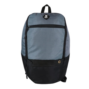 Mike Bags 17 Ltrs  Maxim Backpack -Grey with Black Zip