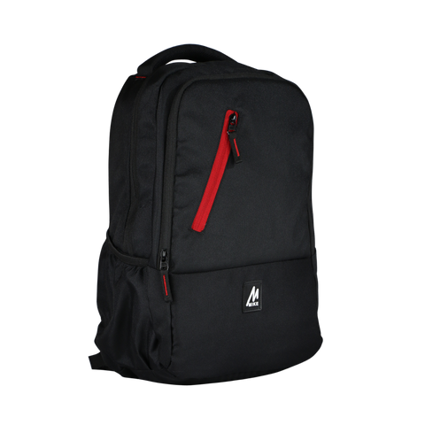 Image of Mike Unisex Laptop Backpack-Black & Red