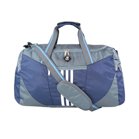 Image of Mike Bags Delta Duffle Bag- Blue & Grey