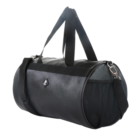Image of Mike PU Leather Duffle Bag - Black