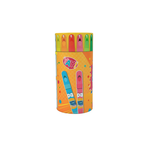 Image of Smily Kiddos 12 Color Silk Crayon