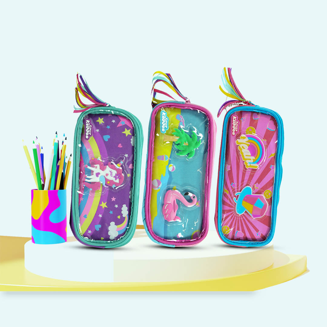 small pink pencil case for kids
