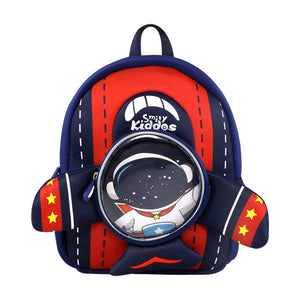 Smily Kiddos Go out Backpack - Space Theme Blue