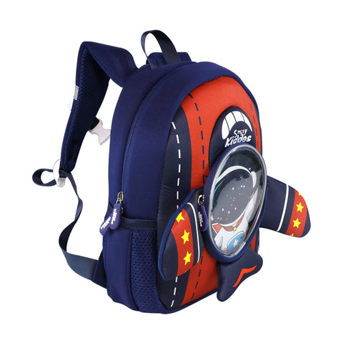 Image of Smily Kiddos Go out Backpack - Space Theme Blue