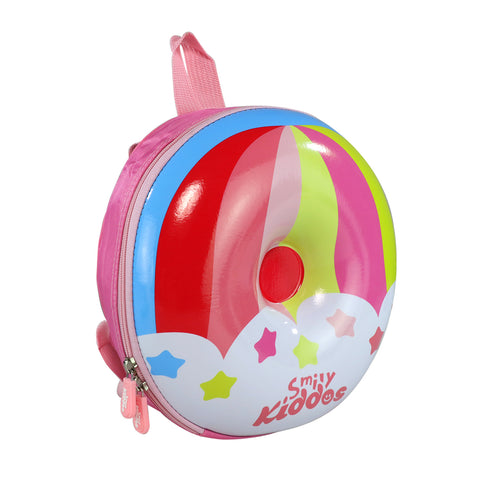 Image of Smily Kiddos Donut Eva backpack - Rainbow Theme Pink