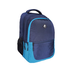 Mike Crayon Plus Laptop Backpack - Teal Blue & Navy Blue