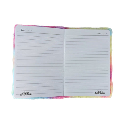 Image of Smily Kiddos Fluffy Note Book Rainbow Kitty