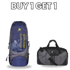 Mike Travel Combo – 42L Trekking Backpack & 20" Duffel Bag | Buy 1 Get 1