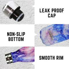  Stainless Steel Water Bottle Starry Night purple leakproof