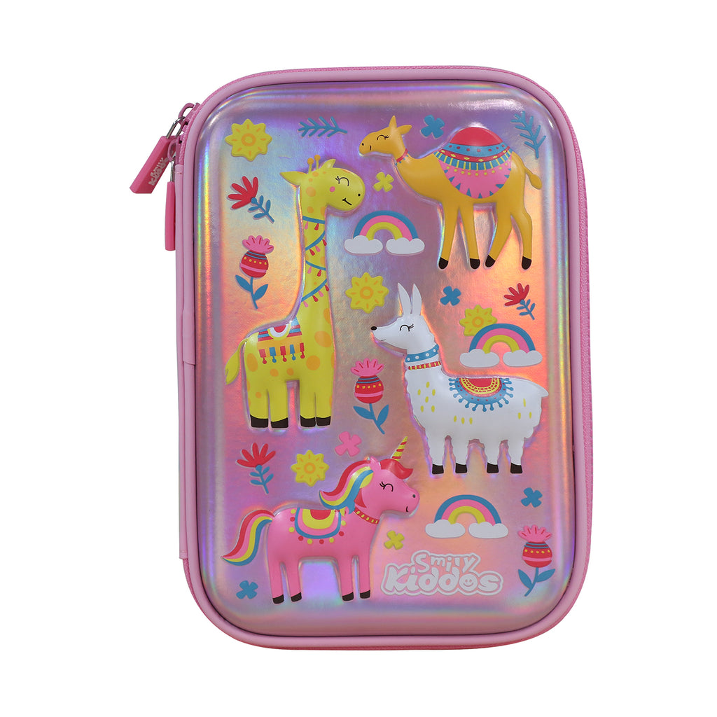 Smily Kiddos Combo PINK (Backpack, Lunch Bag, Pencil Box , Water Bottle )