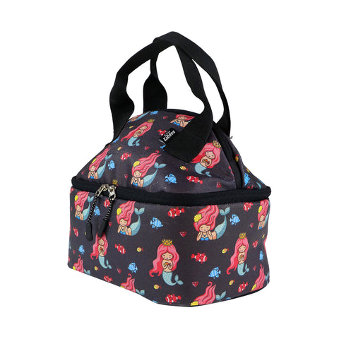 Image of Smily Kiddos Double Decker Lunch Bag Unicorn Theme - Violet LxWxH :25.5 X 17 X 20 CM