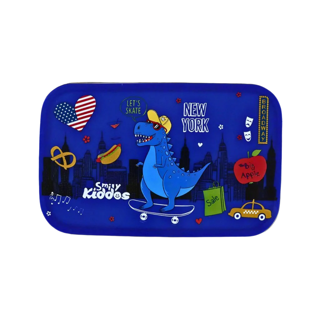 Smily Kiddos Small Brunch Stainless Steel Lunch Box - Dino Theme