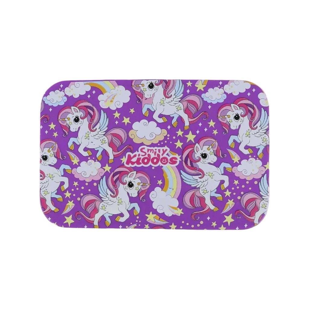 Smily Kiddos Brunch Stainless Steel Lunch Box - Unicorn Theme - Purple