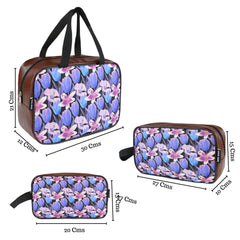 3-Piece Makeup Pouch Set