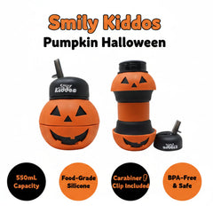 Smily Kiddos Expandable Water Bottle – Pumpkin 550 mL