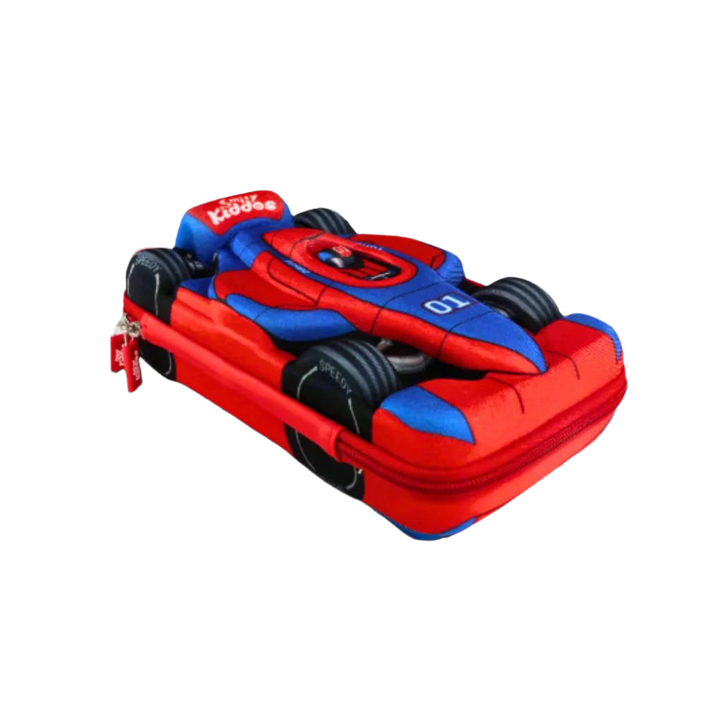 Smily kiddos Sports Car EVA Pencil Case - Red & Blue