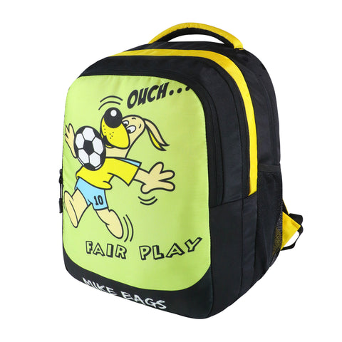 Image of MIKE BAGS Junior School Bag  - Soccer Dog  LxWxH : 42 X 30 X 12 CM