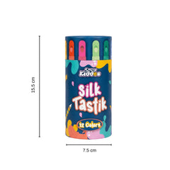 Smily Kiddos Silky Crayons – 12 Vibrant Colors | Premium Art Set for Kids
