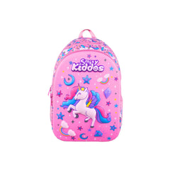 Smily Kiddos Sky Unicorn Theme Pink combo (Bag, Pencil box ,Lunch bag)