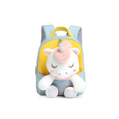 Smily kiddos Unicorn Plush Toy Backpack -Green