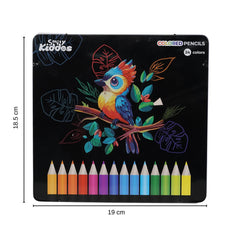Smily Kiddos 24 Color Pencils Set in Tin Box