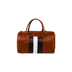 Mike Bags Duffle Bag with Shoe Compartment - Brown
